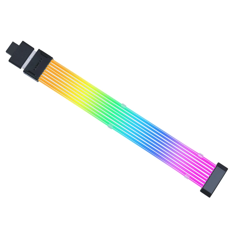 Lian Li Strimer Wireless 12V-2x6 GPU Extension Cable – 116 Addressable LEDs, RGB Lighting, 2.4 GHz Wireless Connection, Premium Sleeving (Wireless Controller Not Included) - Image 1