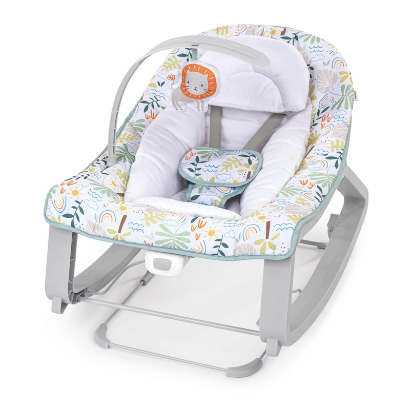 Ingenuity Keep Cozy 3-in-1 Grow with Me Vibrating Baby Bouncer Seat & Infant to Toddler Rocker, Vibrations & Toy Bar, 0-30 Months Up to 40 lbs - Madi