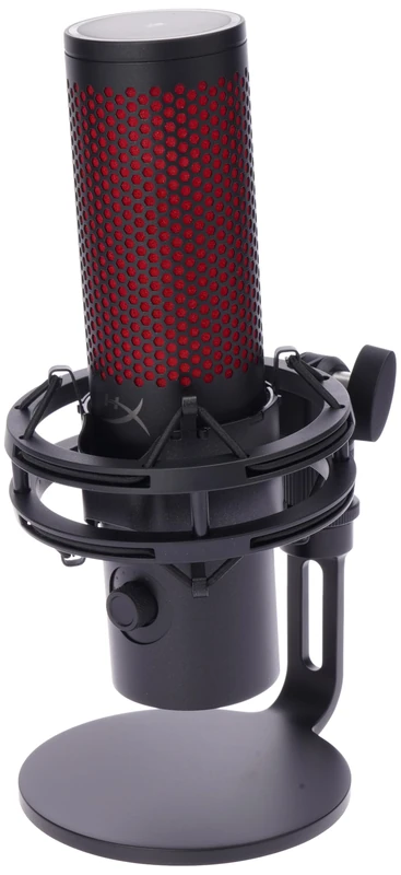 HyperX QuadCast 2 – USB Microphone for Gaming, Streaming and Podcasting, with On-Board Controls, LED Lighting, Removable Shock Mount, PC, Mac, PS5, PS4, USB-C - Black - Image 1