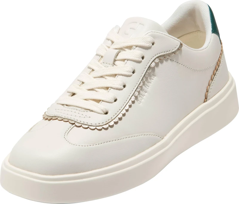 Cole Haan Women's Shoes-Grand Crosscourt Arlowe Sneaker, Ivry/Rainforest, 2 UK