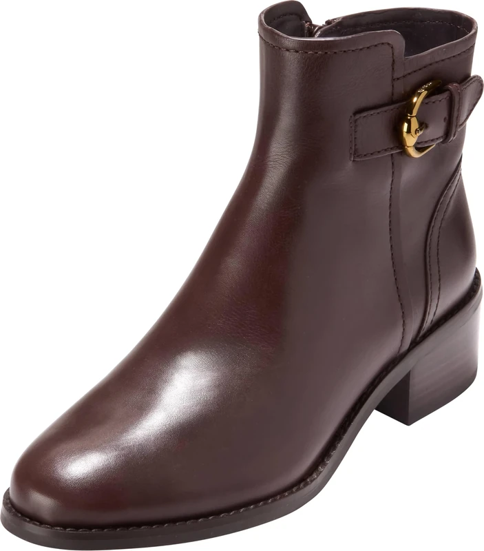 Cole Haan Women's Shoes-Hanover Buckle Ankle Boot, Madeira Brown, 4 UK