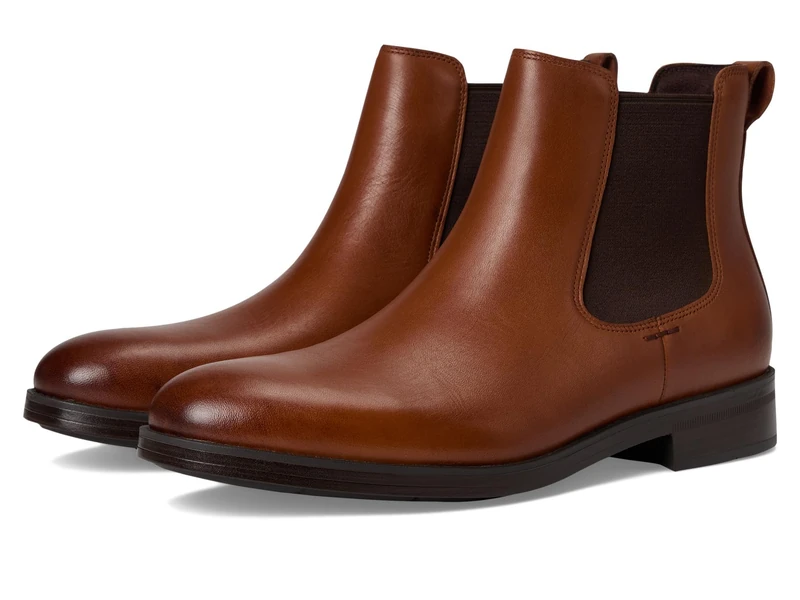 Cole Haan Men's Newmark Grand Chelsea Boot, British Tan/Dark Chocolate/Natural, 10.5-M UK