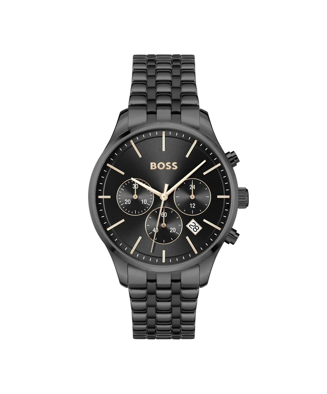 BOSS Chronograph Quartz Watch for Men Avery Collection with Black Stainless Steel Bracelet - 1514256 - Image 1