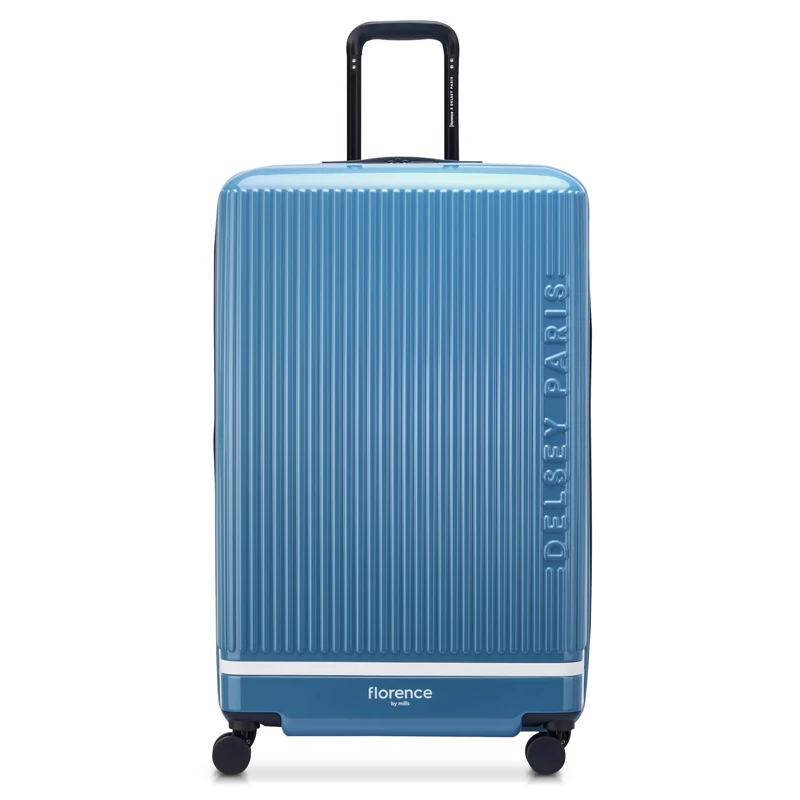 florence by mills Women's Spin Me Away Hardside Expandable Luggage with Spinner Wheels, Zinc Blue, Checked-Large 29 Inch, Spin Me Away Hardside Expandable Luggage with Spinner Wheels
