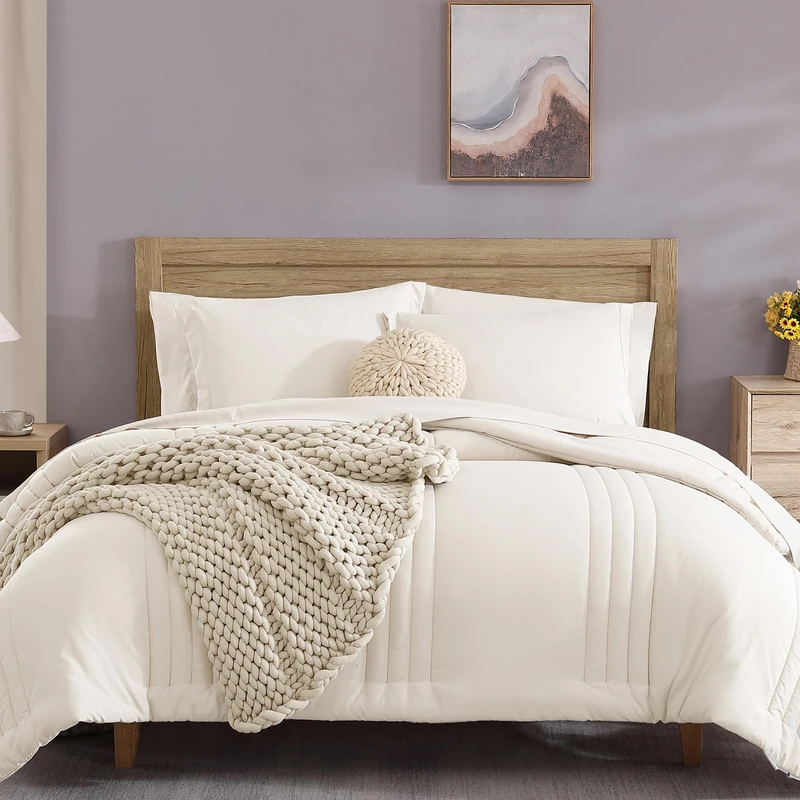 California King Size Comforter Set-7 Pieces Bed in a Bag King Bedding Sets