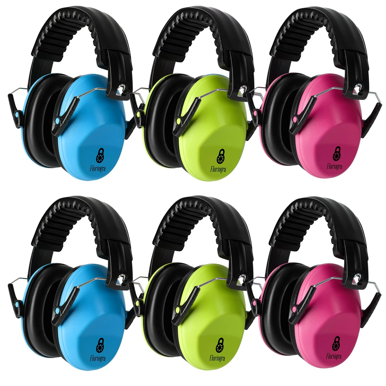 [6 Pack] Ear Defenders Children, Kids Ear Defenders for Autism, Toddler, Children, Noise Cancelling Headphones for Kids for Concerts, Air Shows, Fireworks
