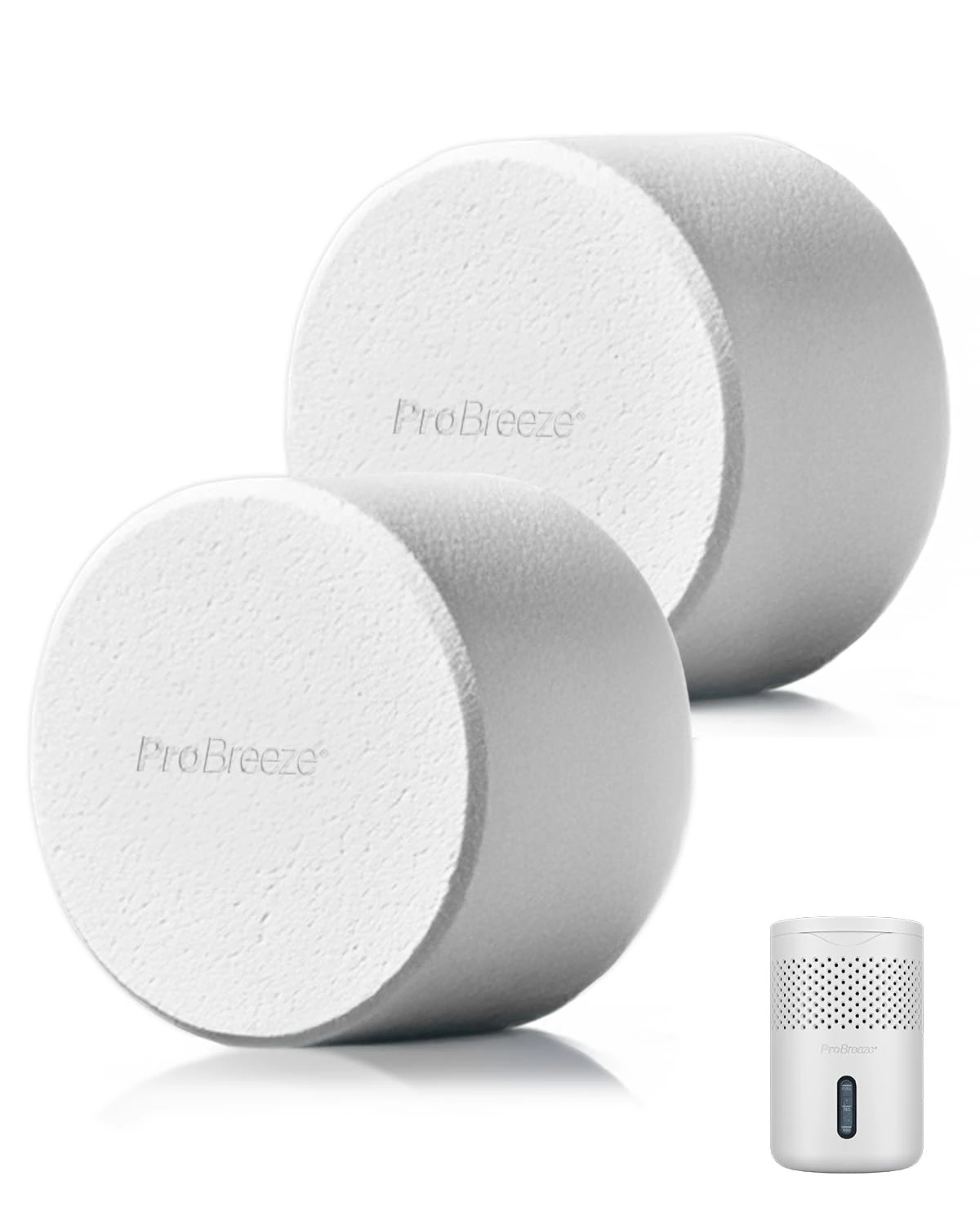 Pro Breeze Osmo® Moisture Absorber Refill Tablets – 2 x 700g Extra-Large Refills for Dehumidifier – Up to 200 Days Humidity & Odour Absorption – Eco-Friendly, Fragrance-Free, No Power Needed