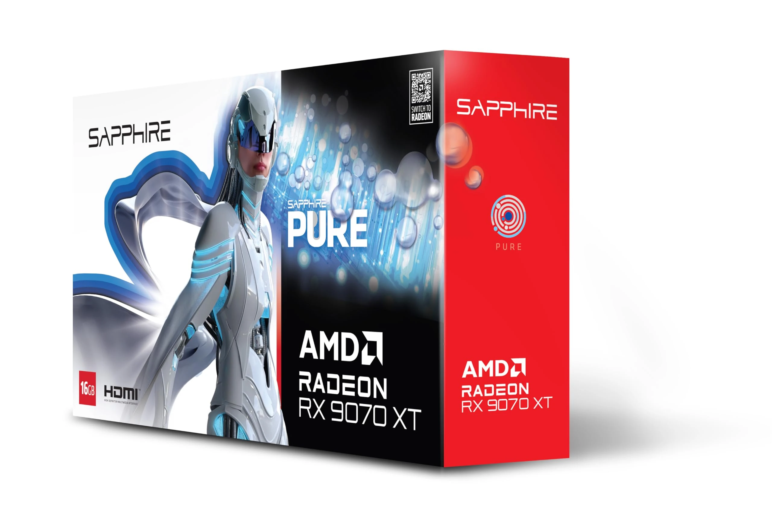 Sapphire PURE AMD RADEON™ RX 9070 XT GAMING OC 16GB DUAL HDMI/DUAL DP
