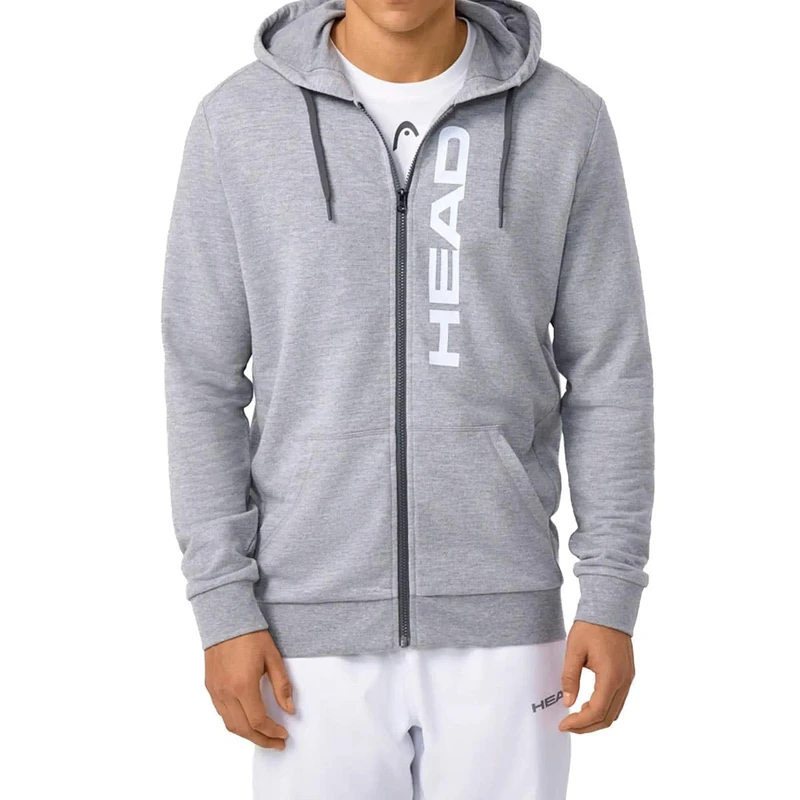 HEAD Club Original Hoodie FZ Men Grey Melange