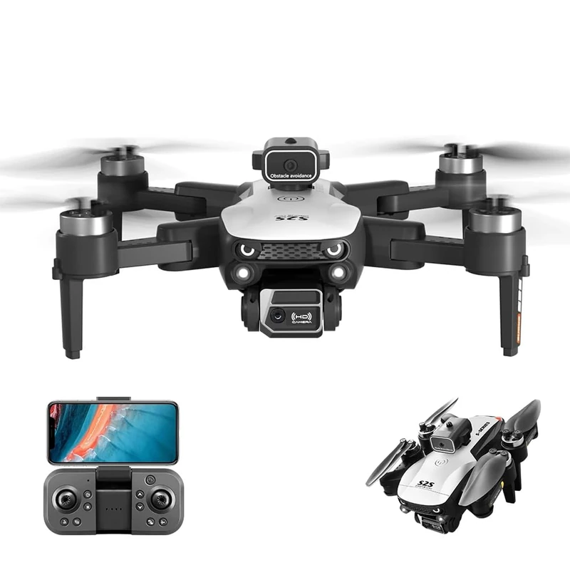 LUXWALLET Libra Spectra2-2025 Editie - Drone Met Laser Obstakel Ontwijking - Headless Modus - Routeplanning Via App - 360° Stuntmodus - Volg Mij Modus - Drone Onder A1 - Wit - Image 1