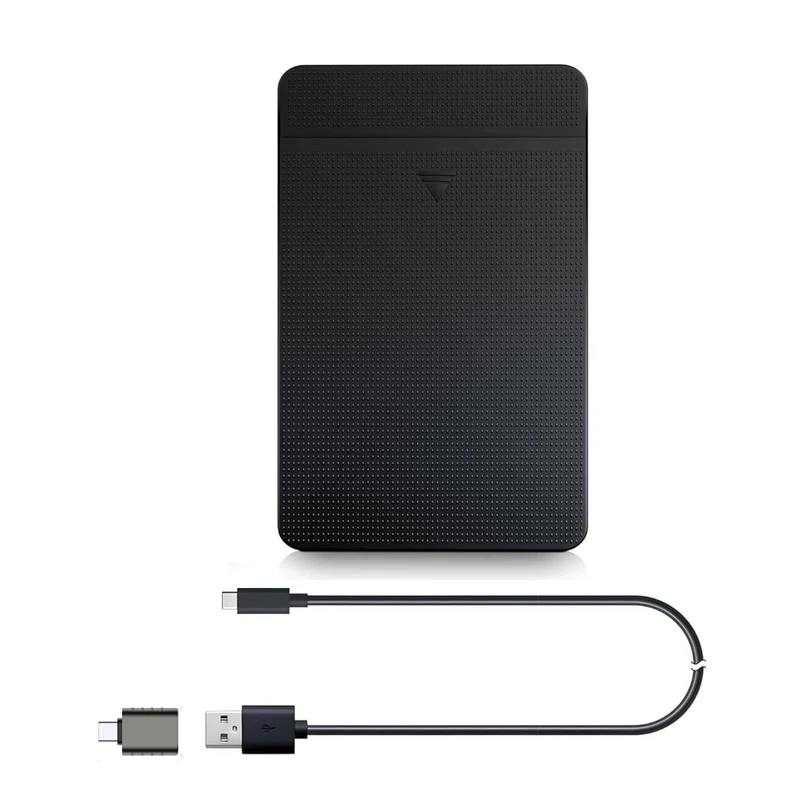ezekers 500GB USB 3.0 USB C Ultra Slim Portable External Hard Drive HDD Compatible with PC, Mac, Laptop, Xbox, Xbox One, PS4 & PS5, iPhone 15 & 16, Android (Samsung, Sony)