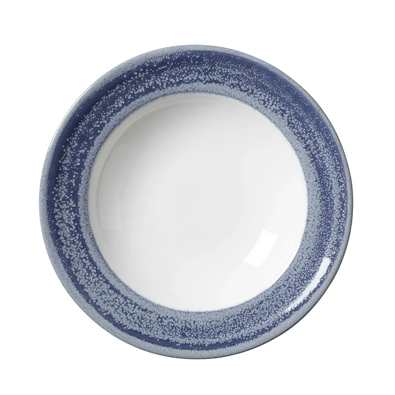 Steelite Revolution Edge Bluestone Harmony Soup Plate 9.5inch - 24cm, Pack of 12
