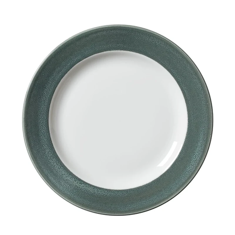 Steelite Revolution Edge Jade Harmony Plate 10inch - 25.5cm, Pack of 12