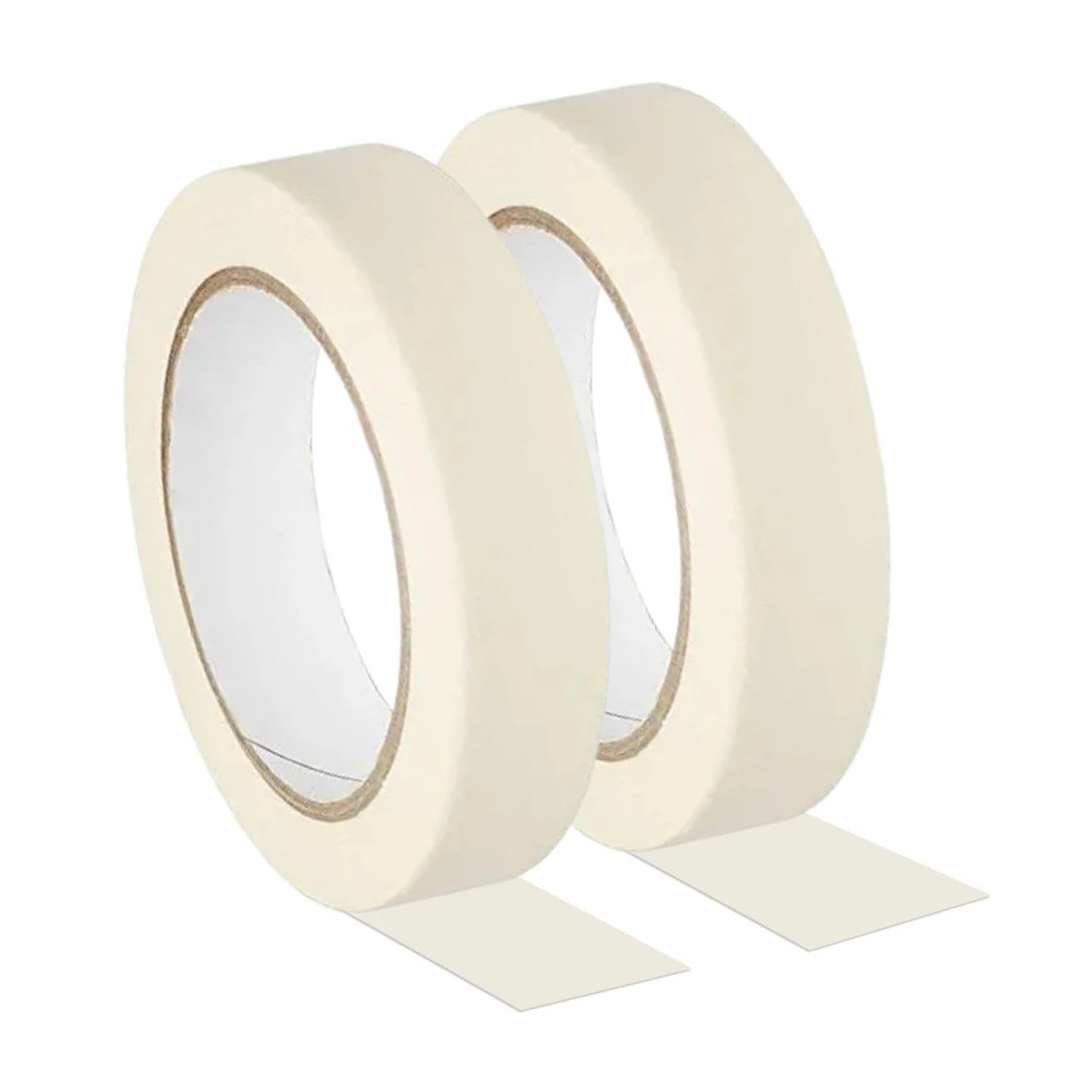 1ABOVE 2 Rolls Masking Tape for Painting, 24mm x 50m, 140 microns General Purpose Masking Tape for Painting Artists & Decorating