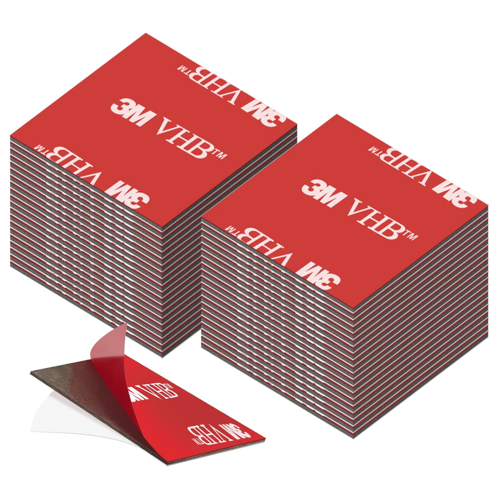 kurkip Double Sided Tape Extra Strong Double Sided Extra Strong Waterproof for Home Office Square - 30mm x 30mm (40PCS)