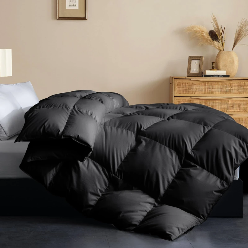 Cosybay Balck Twin Size Heavyweight Feather Comforter