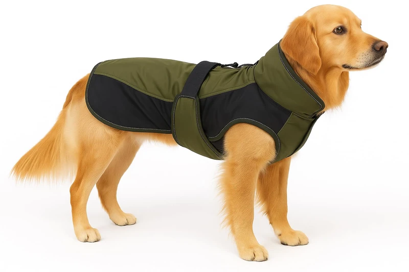 Flamingo WINTER COAT EISBERG KHAKI/DARK BLUE 65CM