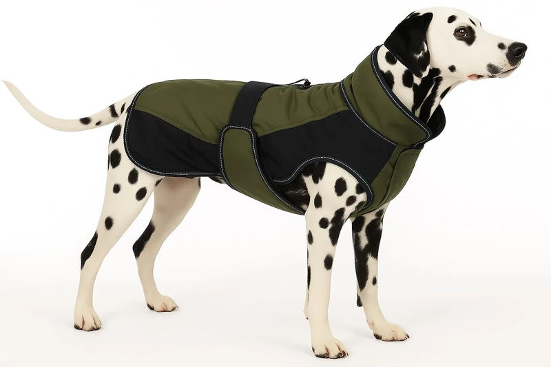 Flamingo WINTER COAT EISBERG KHAKI/DARK BLUE 60CM