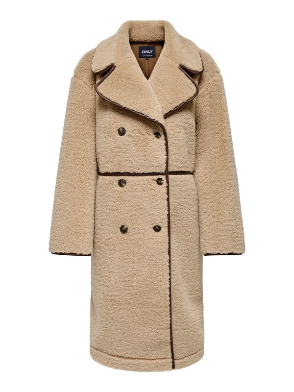 ONLY Onlcacey Life Bonded Coat Otw, Tannin, L - Image 1