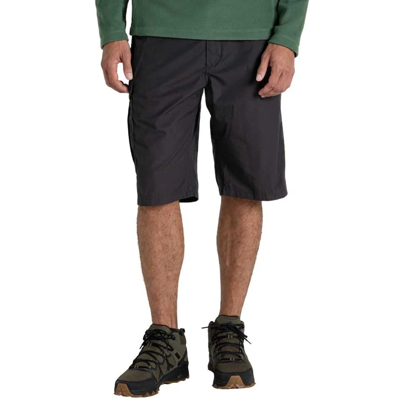 Craghoppers Mens Kiwi Long Cargo Shorts, Grey, 34W EU