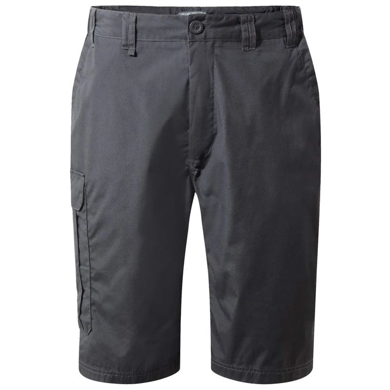 Craghoppers Mens Kiwi Long Cargo Shorts, Grey, 30W EU