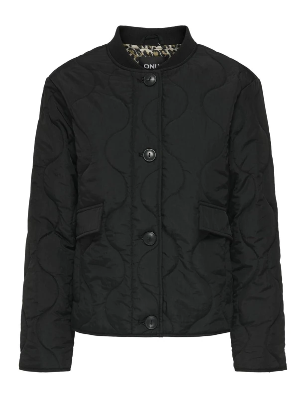 ONLY Women's Onlsalsa Leo Jacket Cs OTW, Black, M, Black, M