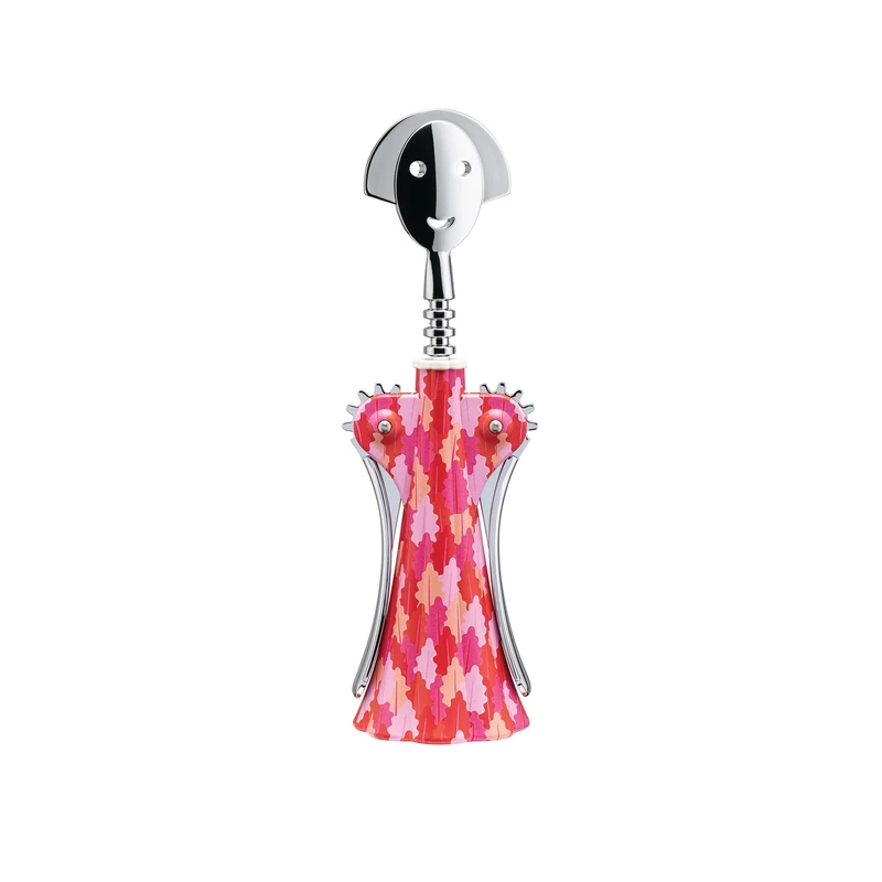 Alessi Anna G. Arborea AM01A 7, Design Corkscrew, in AlkiPaper and Chromed Zamak, Multicolored