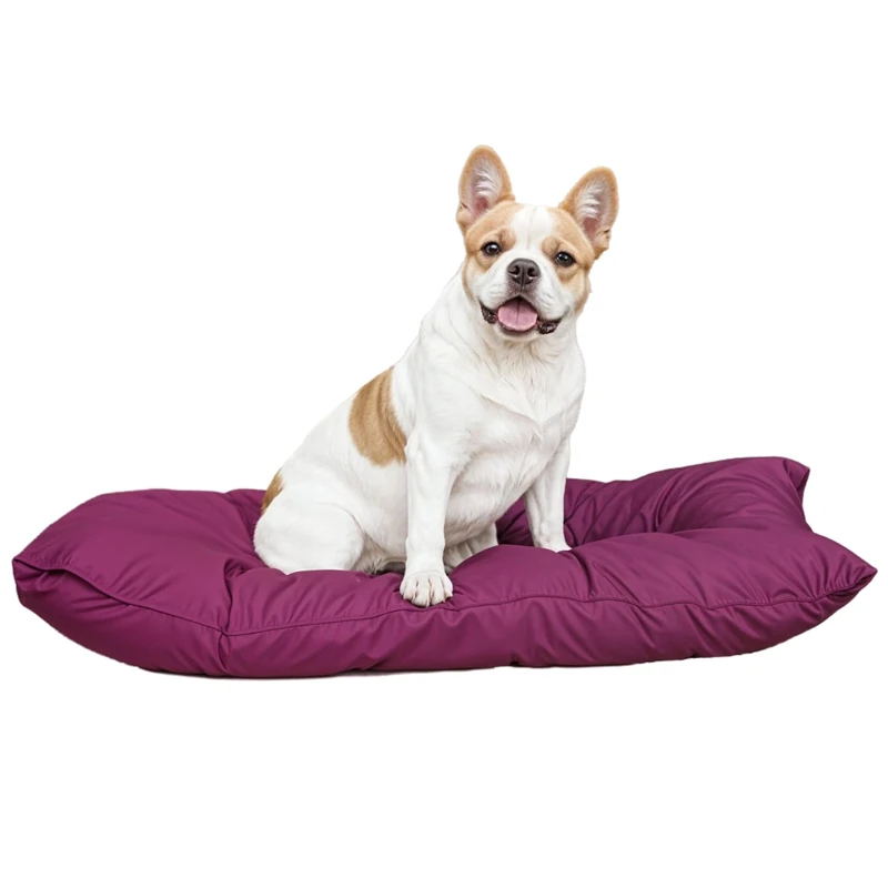 Italian Bed Linen Maxy Elegant Padded Dog Cushion 60 x 100 cm Microfibre Fuchsia