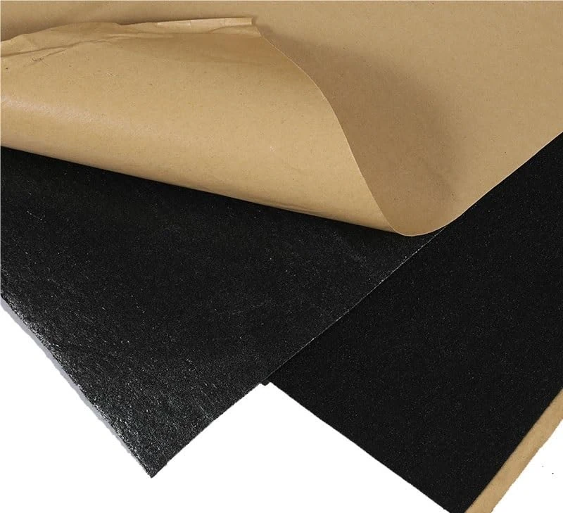 Self-Adhesive Felt Fabric Patch for Sound Absorption & Anti-Seismic Protection - Speaker & Furniture Cushioning, Available in Black, Grey, Silver & Beige(1x3m(39x118in),Black)
