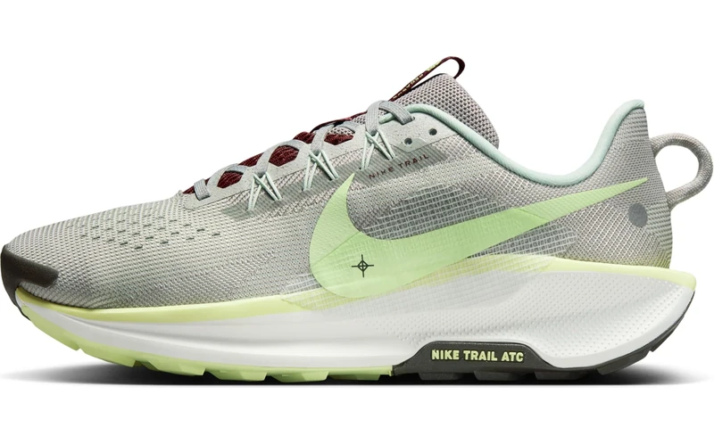 NIKE DV3864-004 Pegasus Trail 5 Men Light Silver/Barely Volt-College Grey UK 5