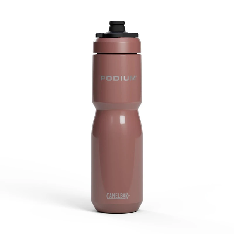 Camelbak PODIUM INSULATED STEEL 650ml – bike bottle – 18/8 stainless steel – high capacity – double-wall vacuum insulation – leak-proof – high flow – Sierra Red, size: OS - Image 1