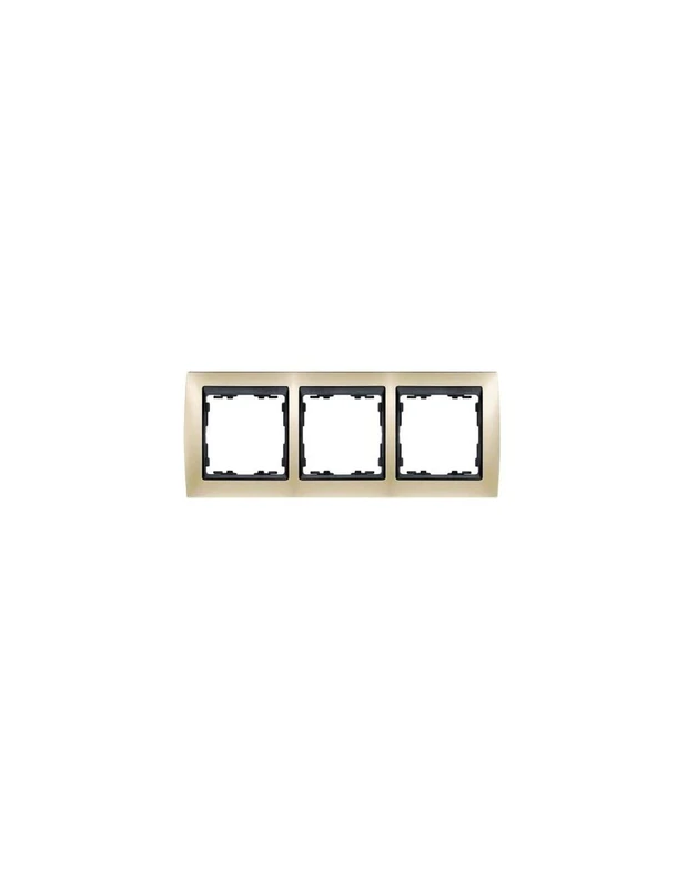 SIMON 82 Frame 3 Elem. 89x229mm Cava Mate