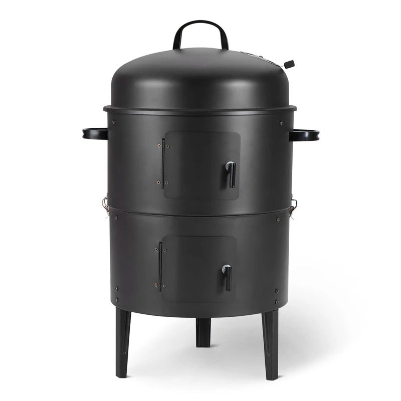 Amazon Basics Outdoor Smoker, 1-Pack, 40.6 cm, Black