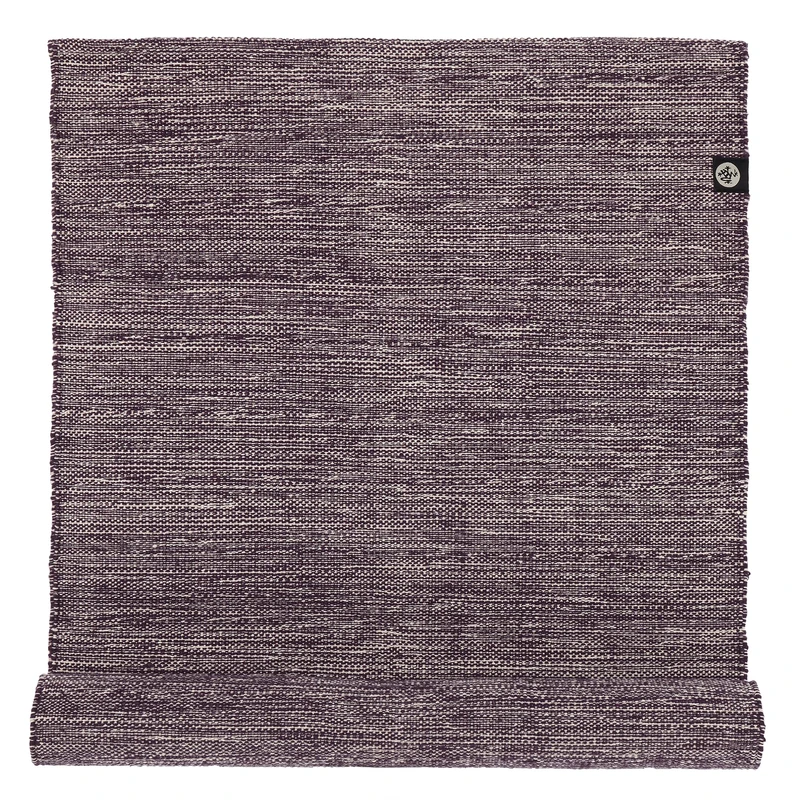 Manduka Shala Yoga Rug 71" - Outdoor Yoga & Meditation | Foldable & Machine Washable | Natural Cotton | Handmade | 71 x 26 inches | Indugle Purple