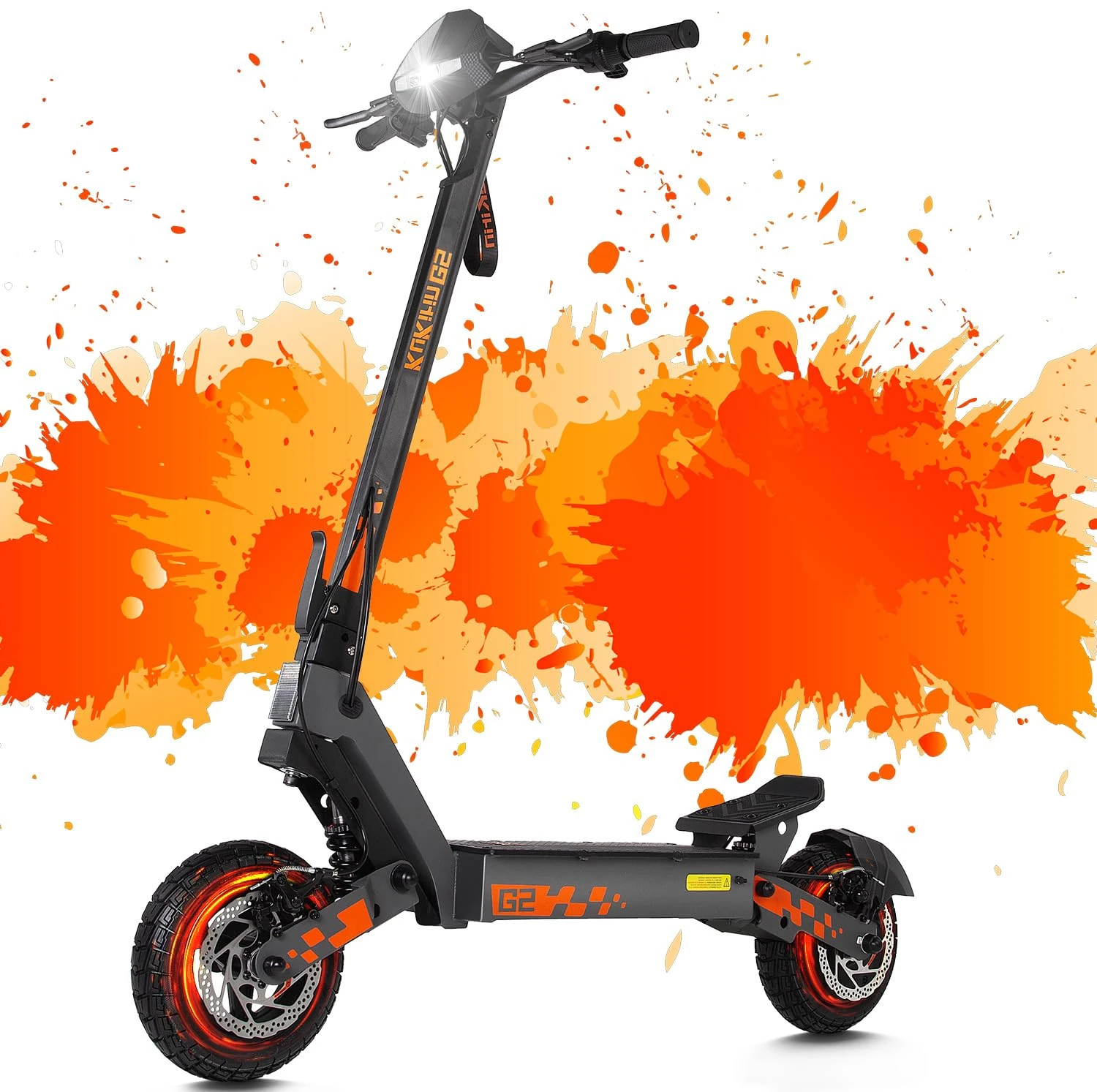 Kukirin G2 Electric Scooter for Adults, 10 Inches Vacuum tyre & 48V 15AH High Capacity Battery Up to 34 Miles Range, Hub Motor & Adjustable Speed Folding Electric Scooter With HD Touch LCD Display