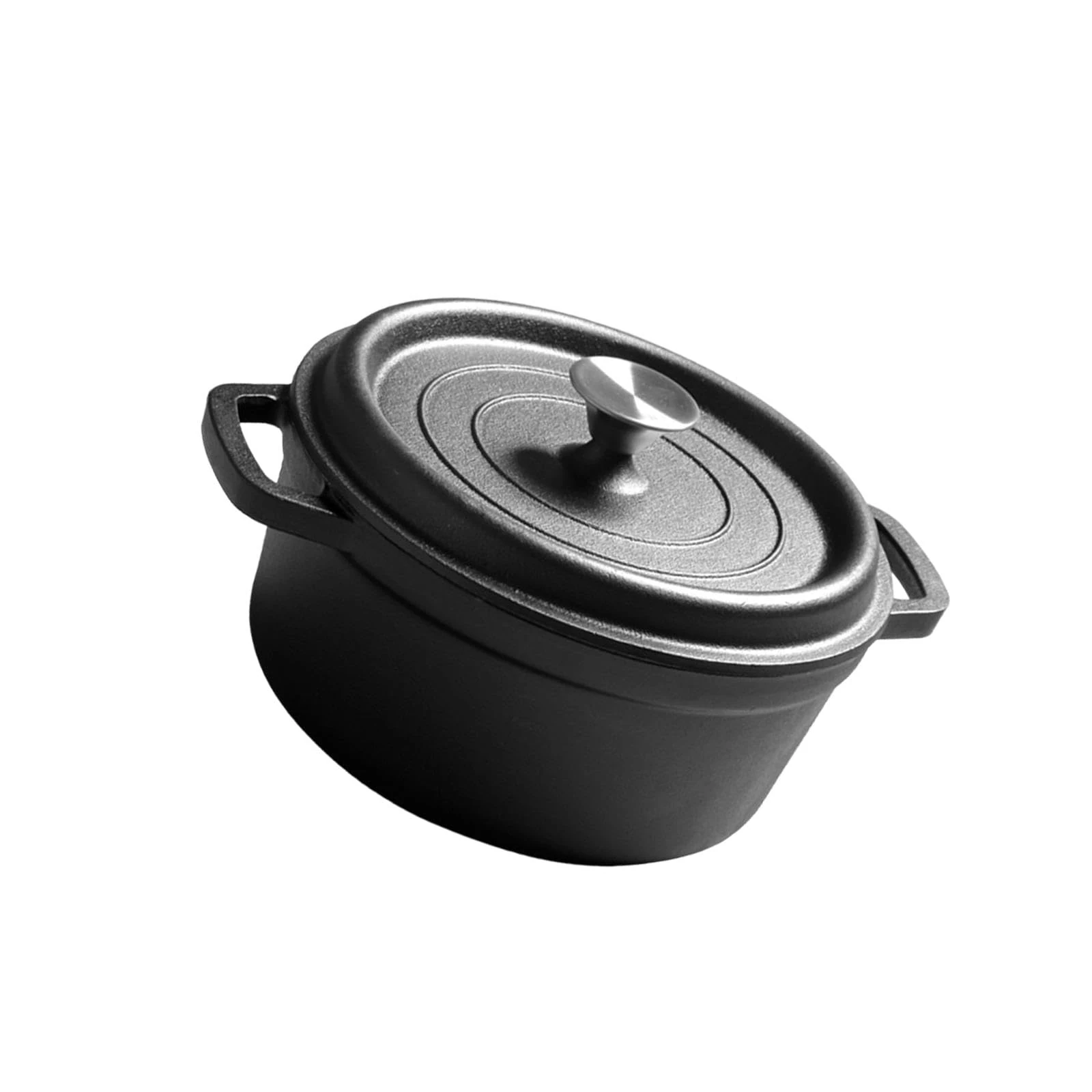 ＡＷＨＡＯ Cast Iron Dutch Oven with Lid, Heavy Duty Cookware, Frying Pan, Ovens, Cooking, Baking, Camping, Pend Gift, Multi, 10cm