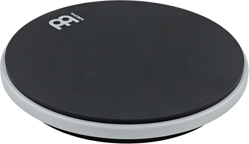Meinl Cymbals Double Sided Practice Pad – 12 Inches – Silicone and Marshmallow Side – Drum Accessory, Black/Grey (MDSP12GY)