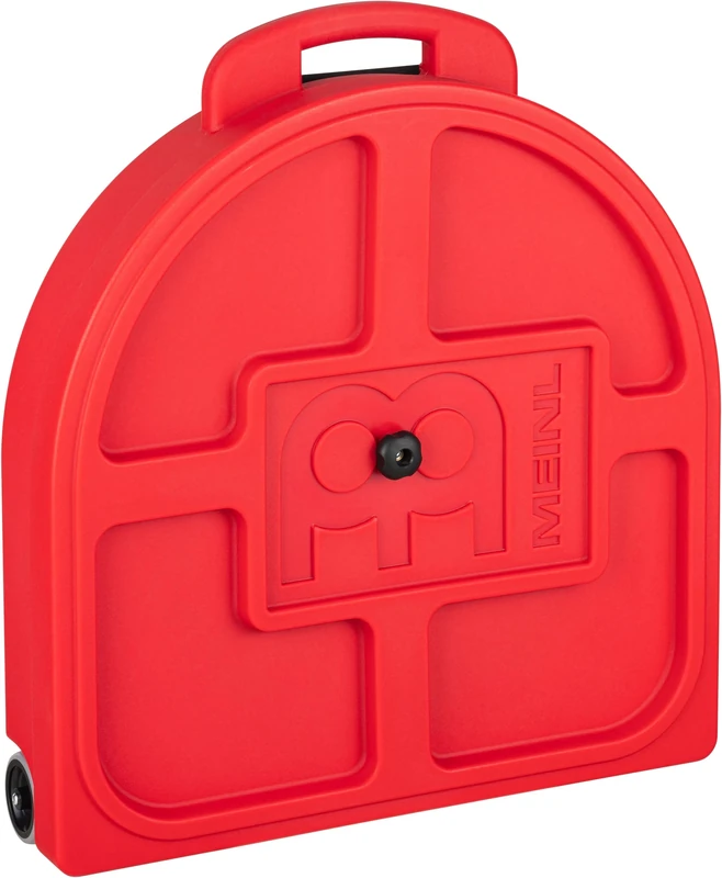 Meinl Cymbals Cymbal Case Trolley – Suitcase with Wheels for Drum Cymbals up to 22 Inches – Including 8 Dividers, Handle – Drum Accessory, Red (MCC22R-TR)