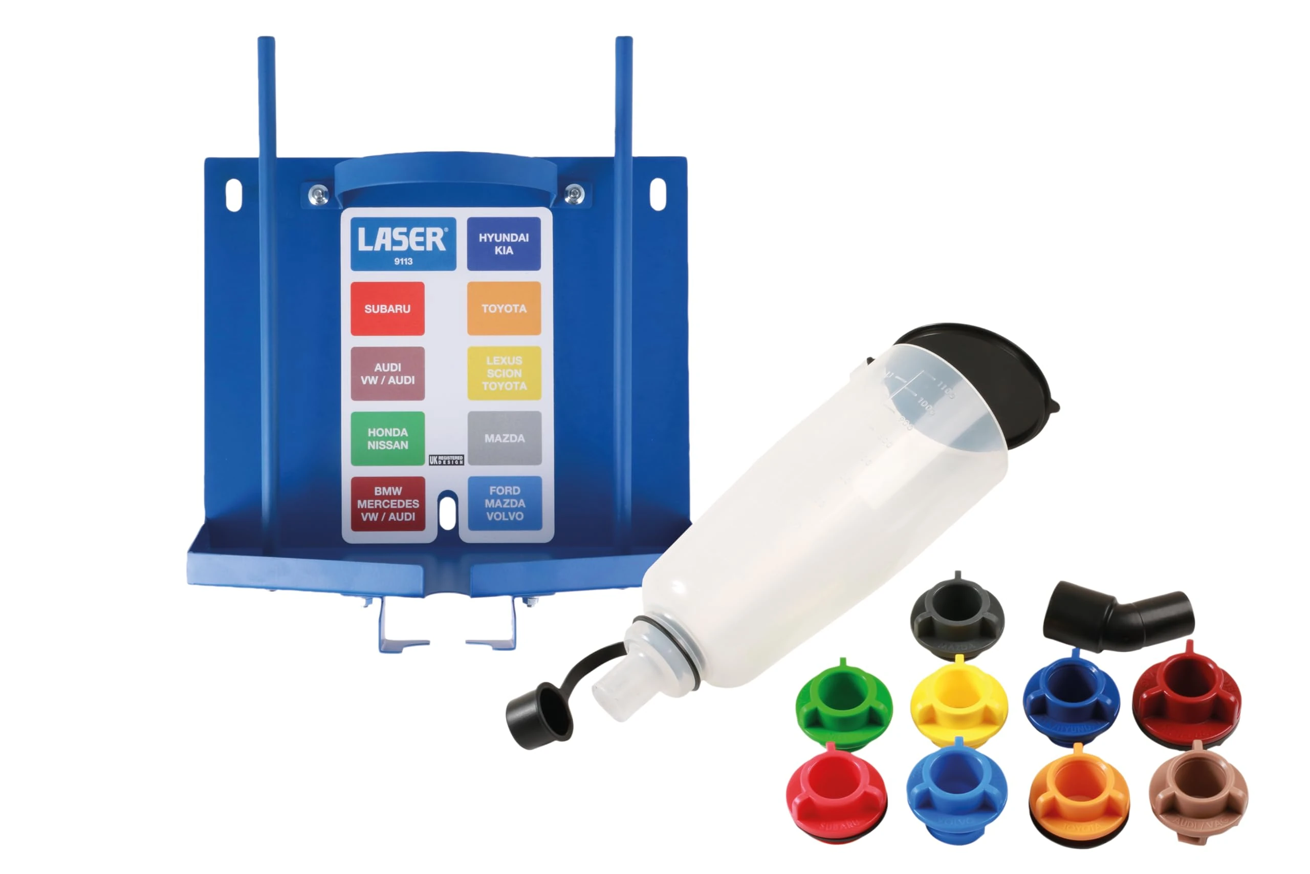 Laser 9120 Oil Funnel Kit with Drain Storage Station