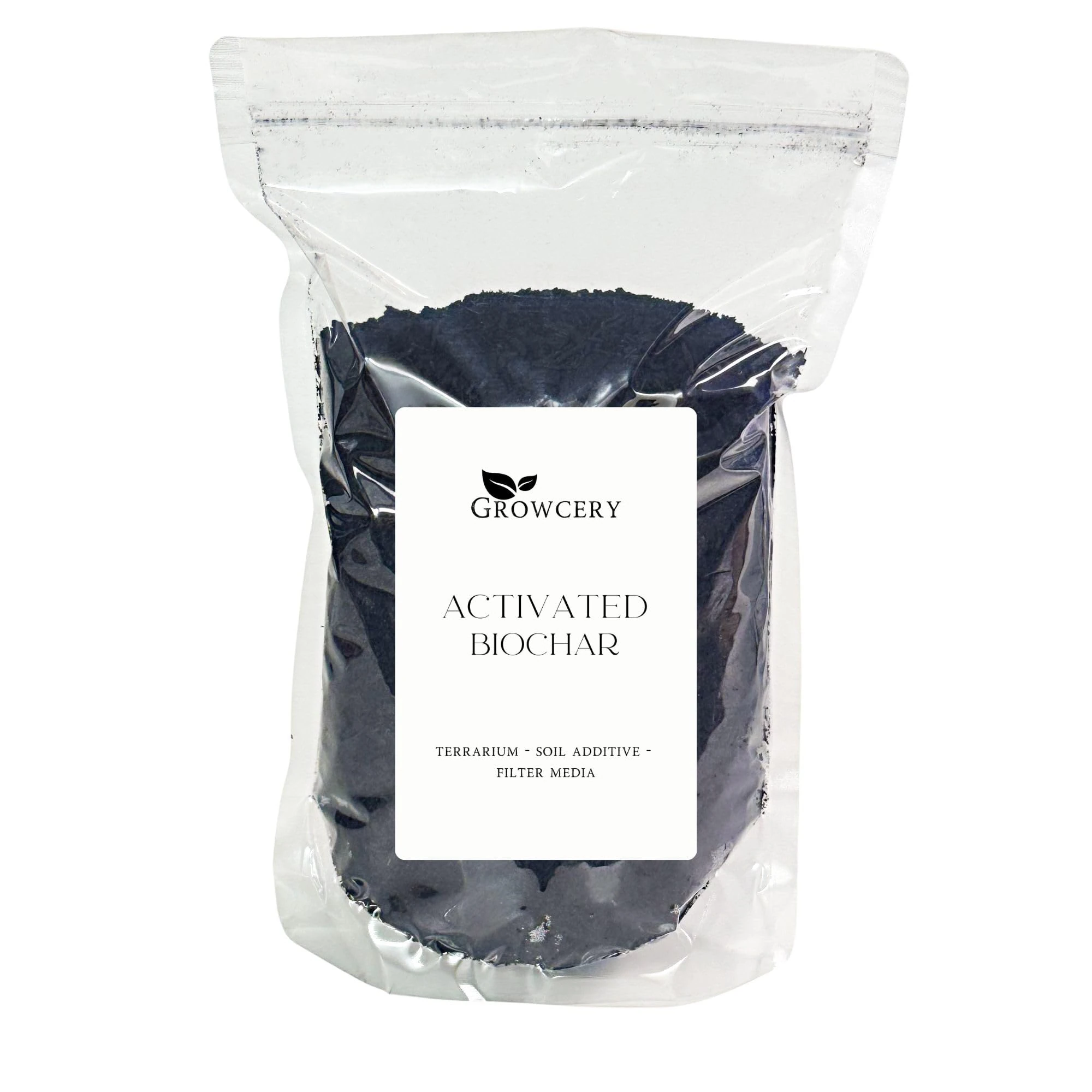 Pure Activated Biochar - Premium Organic Soil Amendment for Enhanced Plant Growth, Soil Health, Terrariums - Natural Carbon-Rich Additive for Sustainable Gardening and Eco-Friendly Agriculture (20L)