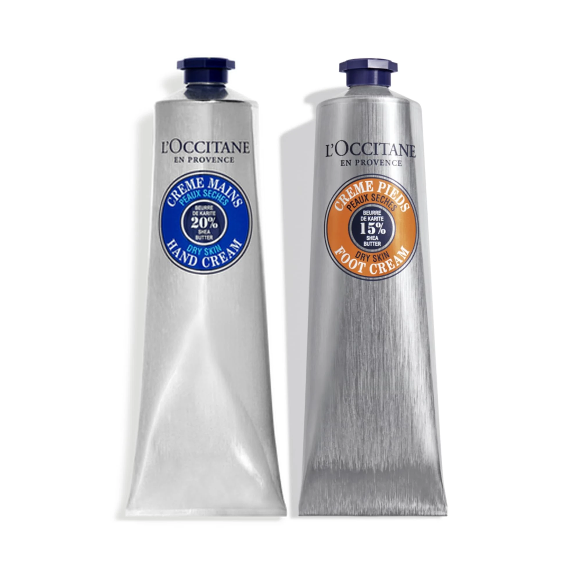 L'OCCITANE Shea Butter Hand & Foot Care Duo | Hydrates Dry Skin | Vegan & 98% Readily Biodegradable | Luxury & Clean Beauty Hand & Foot Care for All Skin Types
