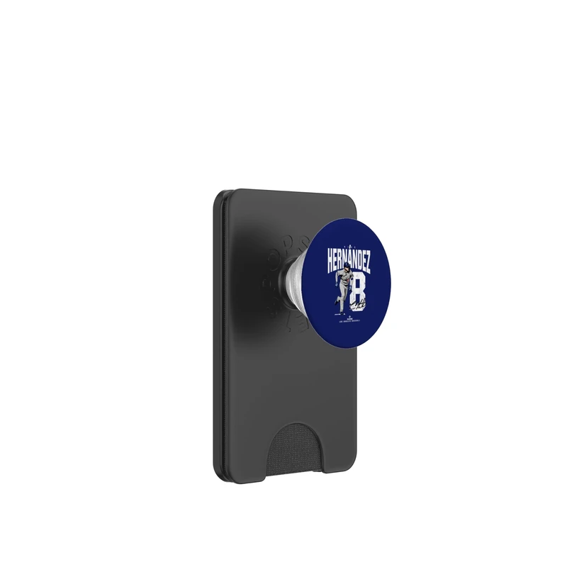 Kike Hernandez | Los Angeles D Baseball Players | MLBKHE3921 PopSockets PopWallet for MagSafe