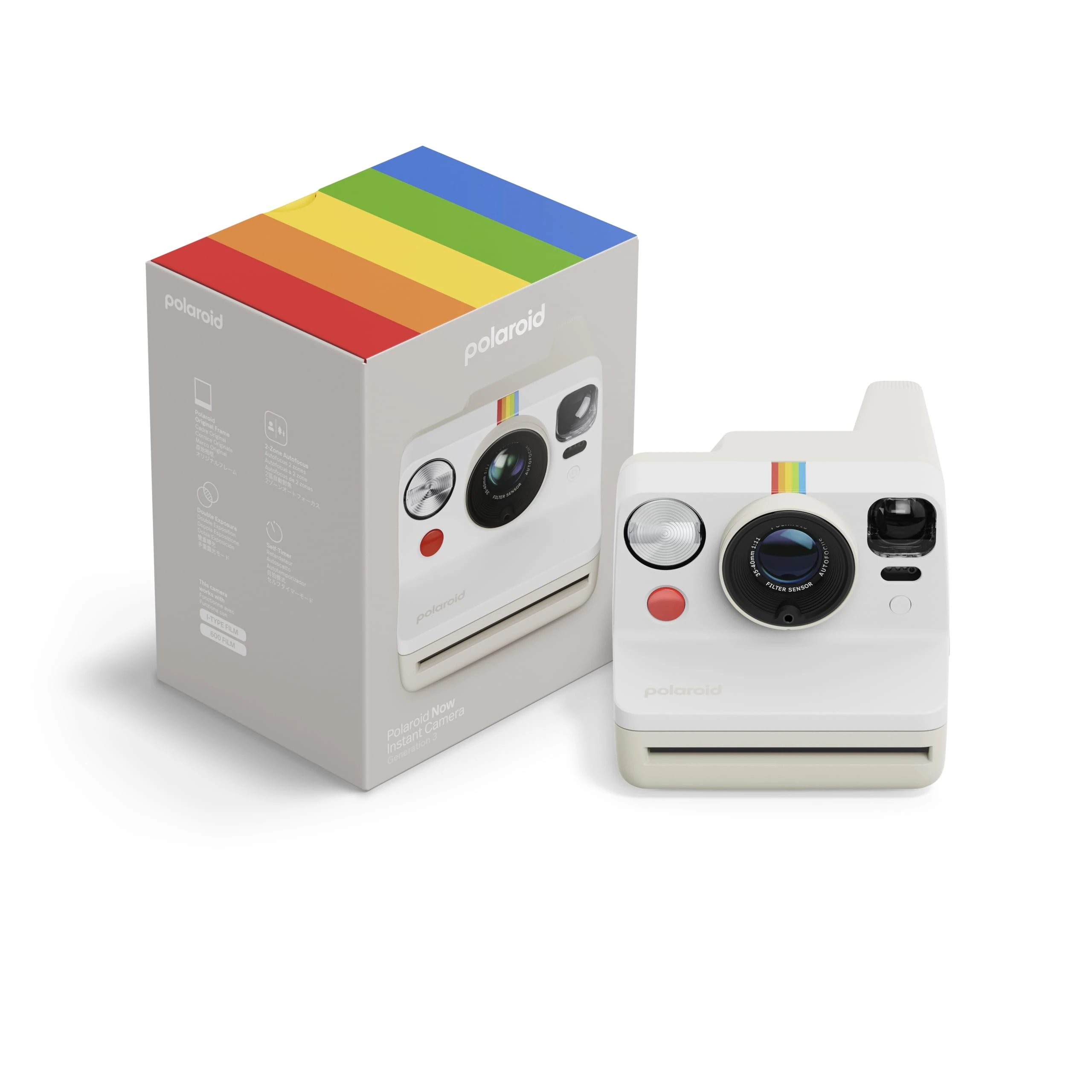 Polaroid - Now Generation 3 - Instant Camera - White (9155)