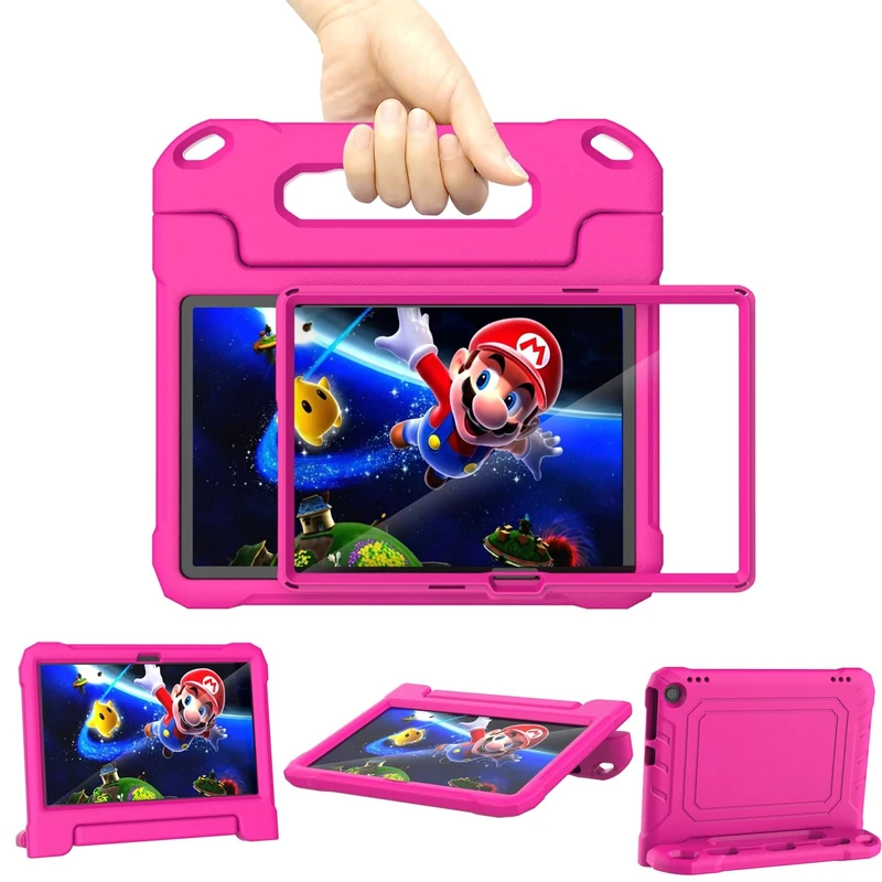 Kids Case, Incompatible with Samsung iPad, Please Refer to Blue for Compatible Models - Pink