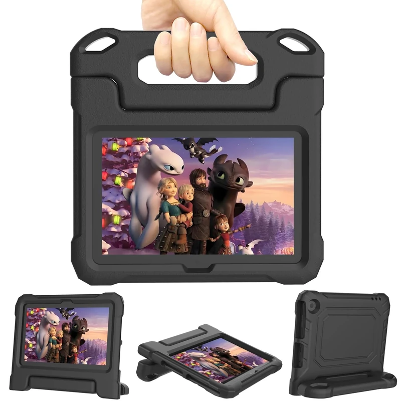 Tablet Case for Kids, Not for iPad, Please See Blue for Compatibility - Black