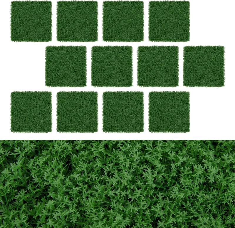 FANTASK 10255HZ-VC Pflanzenwand 12 STK. Plant Wall, Pack of 12, Green