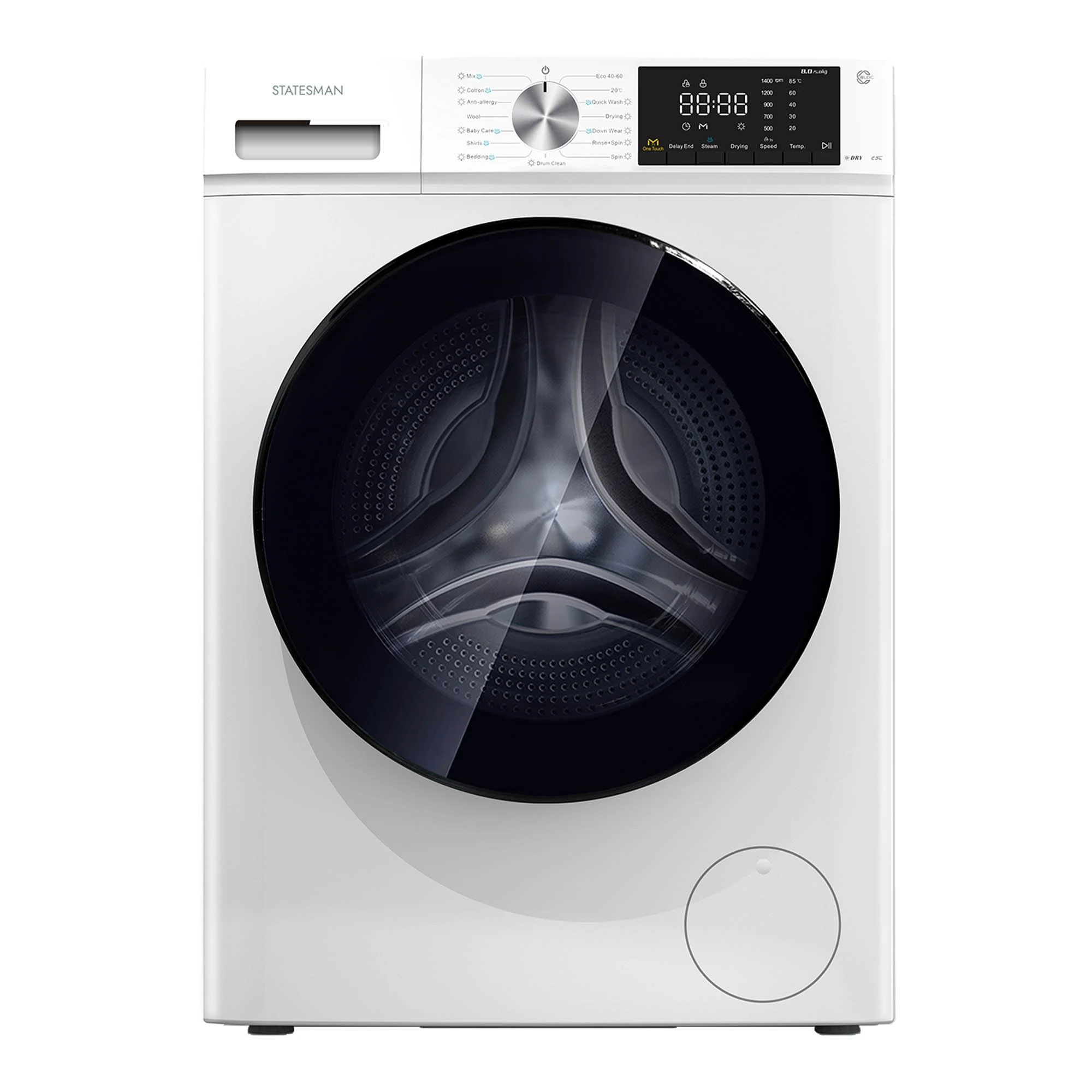 Statesman FWD08514W Freestanding Washer Dryer 1400rpm, 8kg Washing Load, 5kg Drying Capacity, White