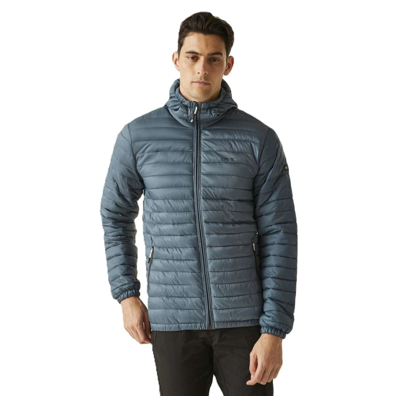Regatta Mens Hurden Quilted Jacket Water Repellent Insulated Walking Hiking Coat