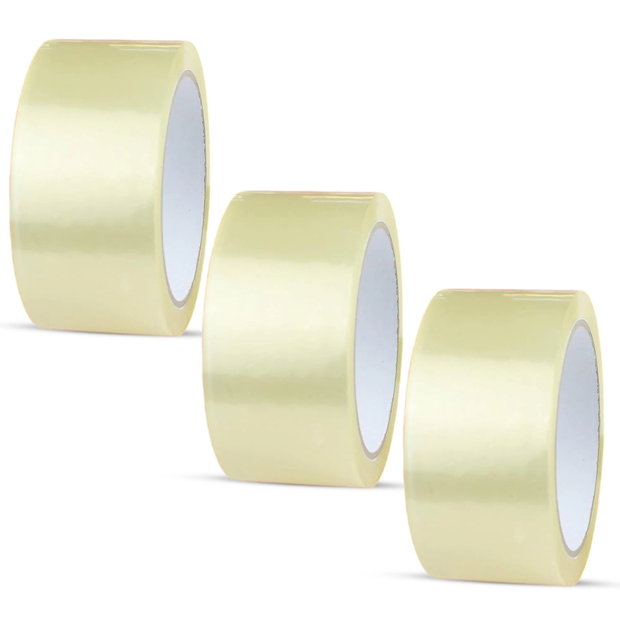 PDS Clear Tape Heavy Duty 3 Rolls of 48mm x 66m Clear Parcel Tape - Clear Packaging Tape for Packing Parcels, Boxes, Cartons, Moving House - Adhesive Transparent Tape Multi-Use (3 Rolls)