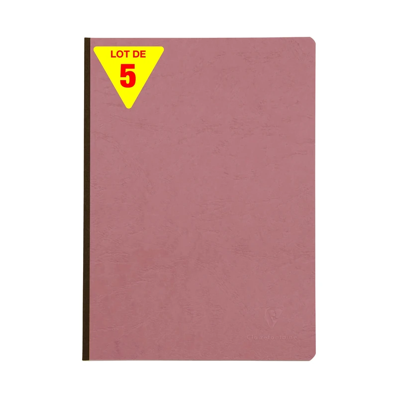 Clairefontaine Antique Pink Notebook Set of 5 - A4 Lined